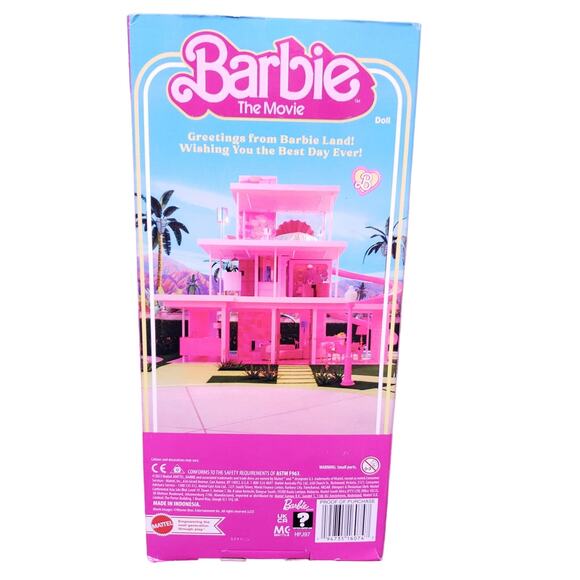 Barbie The Movie Ken Doll Wearing Pastel Striped Beach Matching Set 2023 New - Picture 6 of 10